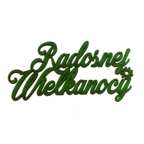 Napis "Radosnej Wielkanocy"